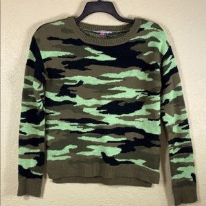 NOBO Sweater M Jr 7-9 Camo Green Long Sleeve SOFT Pullover